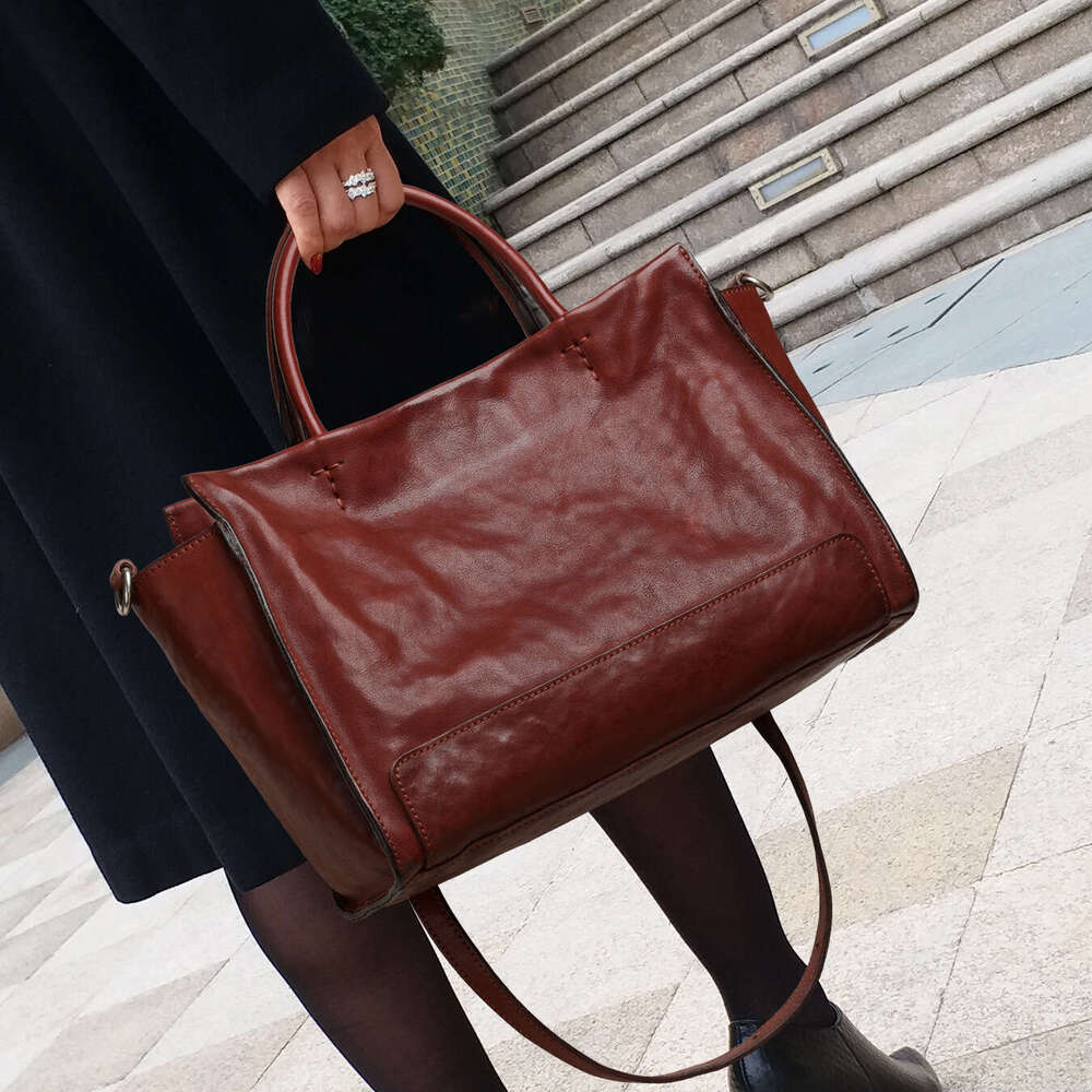 New Style Genuine Leather Handbag For Women Light Luxury Minority Design Shoulder Crossbody Bag Factory Wholesale Hot Sale SENYY