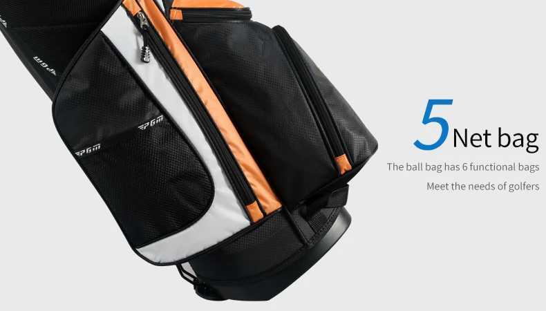 PGM QB027 Custom Lightweight Stand Carry Golf Bag 14 Way Divider with Nylon Attachment for Golfers D260323