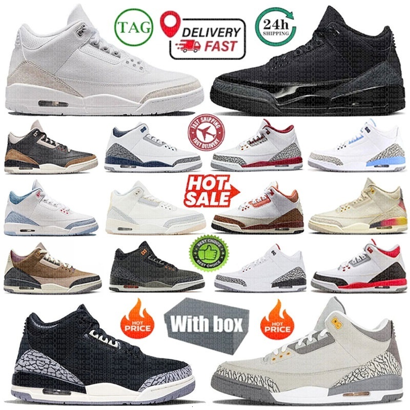 2026 designer 3s Trainers men J3 basketball shoes Midnight Navy Red black cat Cement Craft lvory Animal Instinct 2.0 womens mens trainers outdoor sports sneakers