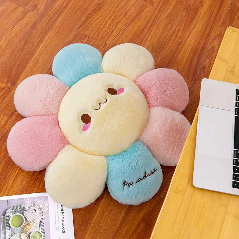 45cm Cute Colorful Round Sunflower Cushion BedroomLiving Room Office Cushion Birthday Gift Floor Cushion Murakami Pillow H260323
