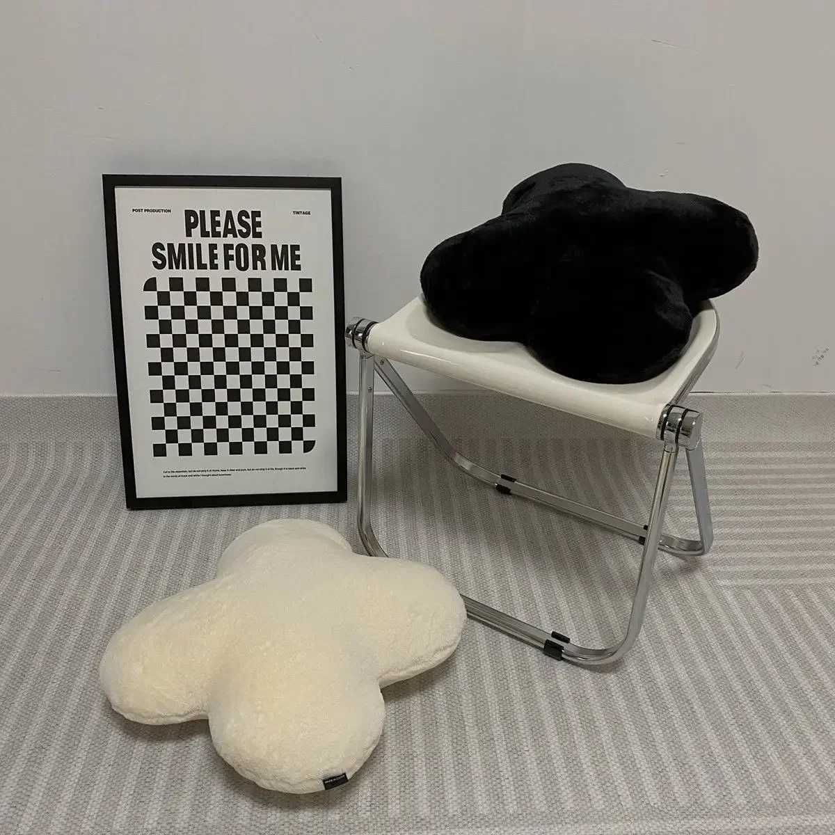 Back Cushion Flower Simple Style Cute Solid Color Bedroom Household Plush Throw Pillow Office Sofa Bowknot Multipurpose Pratical H260323