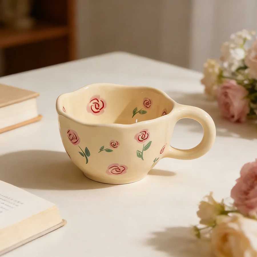 Ceramic cup Coffee cup Water cup Mug Tea cup Cup Couple For home Milk Pure white Bone china Jingdezhen ware Large capacity High- H260323