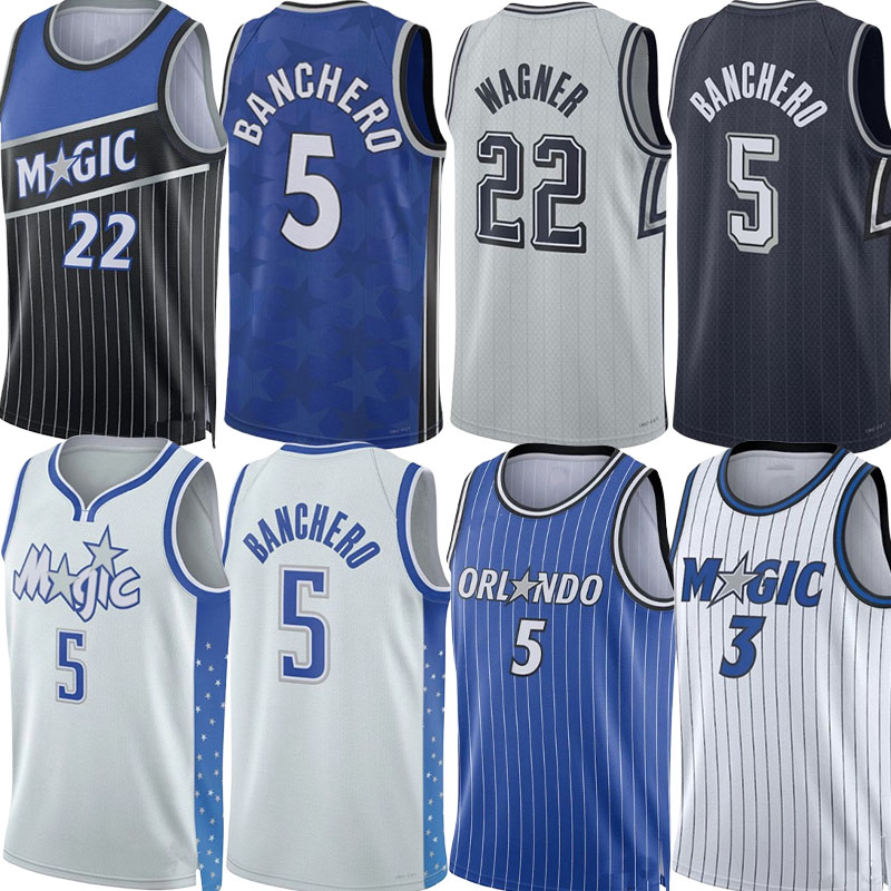 25 26 ORL Magics Basketball Jerseys Paolo Banchero Franz Wagner Desmond Bane Jalen Suggs Jonathan Isaac Goga Bitadze Wendell Carter Tristan da Silva City Jersey men