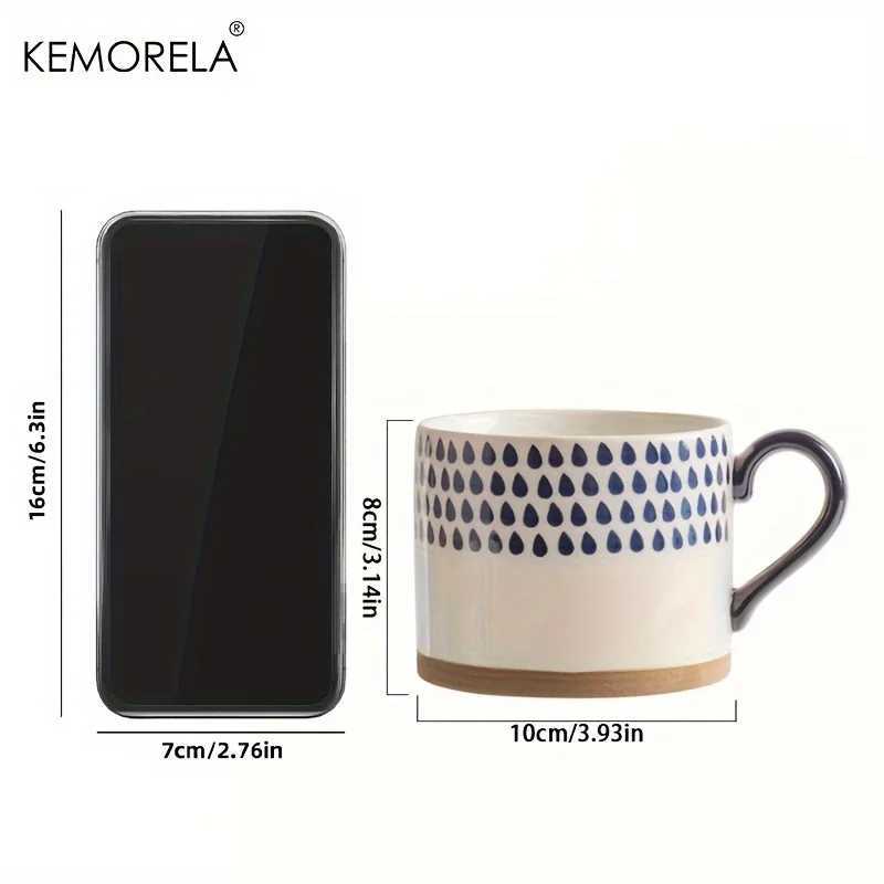 KEMORELA 1PC Japanese Ceramic Cup Coffee Milk oatmeal Breakfast Cups Mug Cups Teacup Water Cup Drinkware Office Home Water Cup D260323