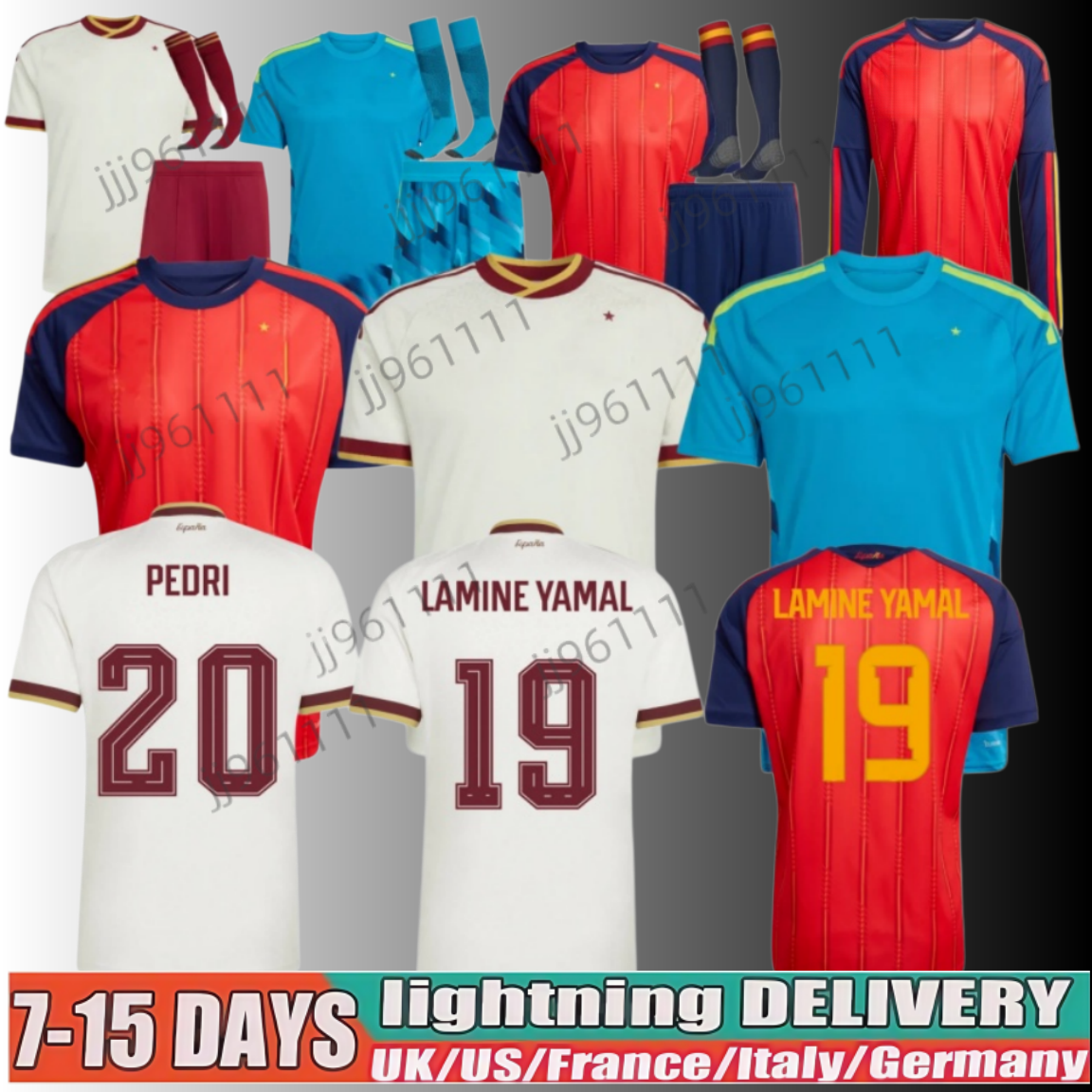 4XL spain 2026 2027 Soccer Jersey MORATA FERRAN CARVAJAL 26 27 National Team Football Shirt Men Kids Kit LAMINE YAMAL Camisetas Espana RODRI OYARZABAL FINAL home red