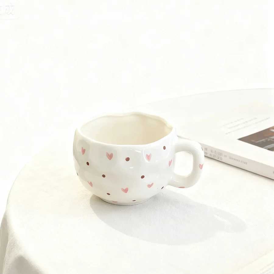 Ceramic cup Coffee cup Water cup Mug Tea cup CupColor glaze Spoon Customizable option Parent-child For water Family H260323