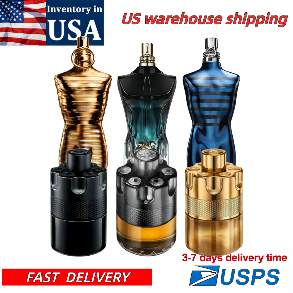 Men's Luxury Eau de Toilette, Iconic Teal Male Torso Bottle with Gold Leaf Accent, Long-Lasting Oriental Woody Scent, USA Warehouse 3-7 Days Fast Delivery