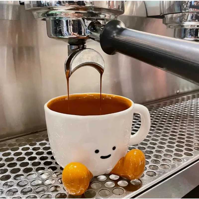 Creative Ceramic Coffee Mugs for Couples Cute Cartoon Valentine Birthday Gift Set with Gift Box Packaging D260323