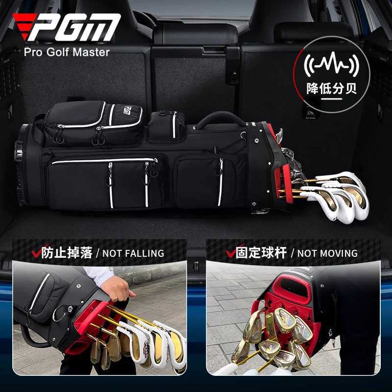 PGM Golf Cart Bag for Men Lightweight Portable Standard Golf Club Bag with Fixed Stand D260323