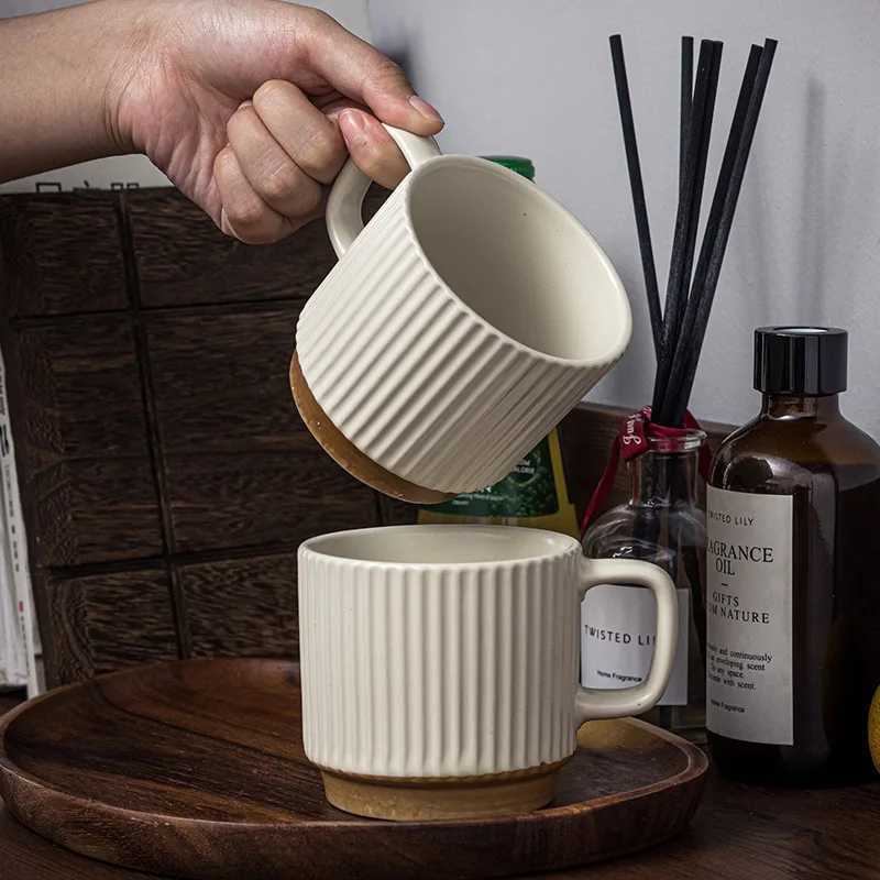 Mug universal drinking cup spoon household water cup office ceramic cup coffee cup milk cup tea cup H260323