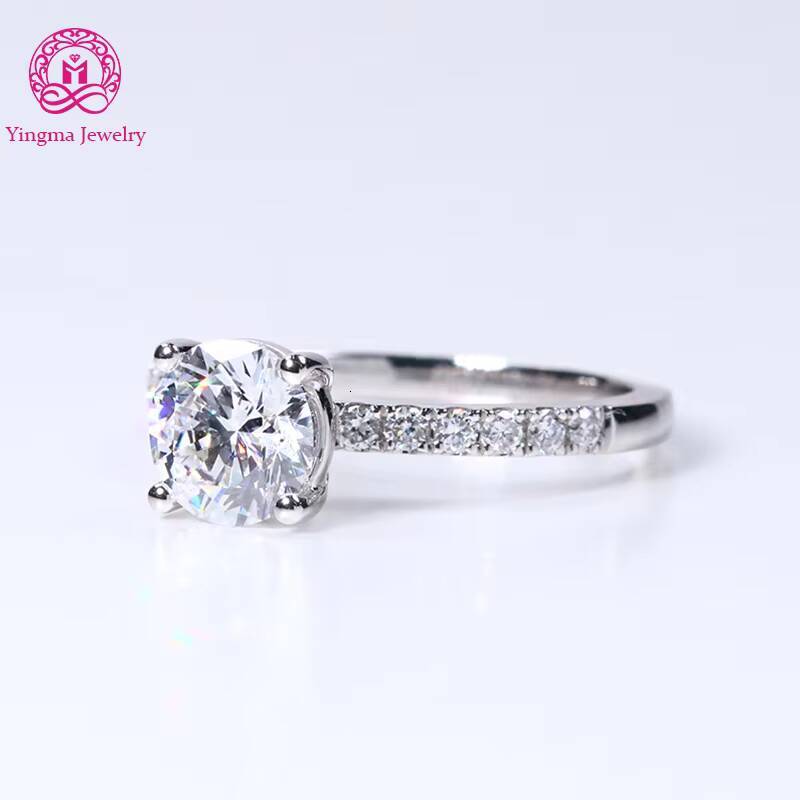 Light Luxury 15CT D VVS2 Lab Diamond Ring 14K 18K Solid White Gold Lab Grown Diamond Engagement Wedding Ring with IGI Cert