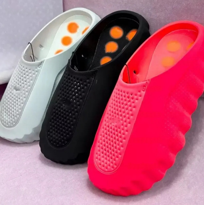 Desginer Mind 001 Slide Slides Mind001 Slippers Soft Rubber Tech Comfortable Sandals Mules Clog Black Red Bone Light Smoke Grey Men Women Summer Shoes36-45