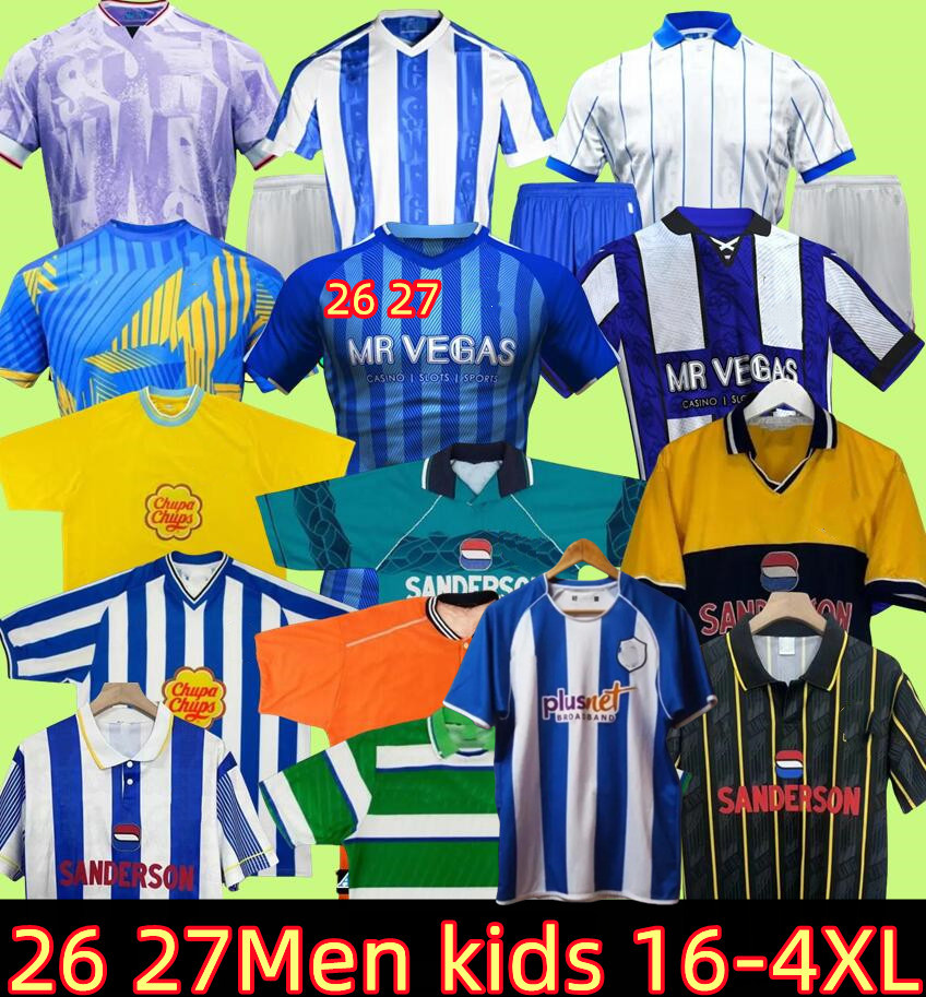 3XL 4XL 25 26 27 Sheffields Wednesdays soccer jerseys 2026 2027 Will Vaulks Callum Paterson Michael Smith Tyreeq Bakinson Mallik Wilks football shirts 94 95 97 retro