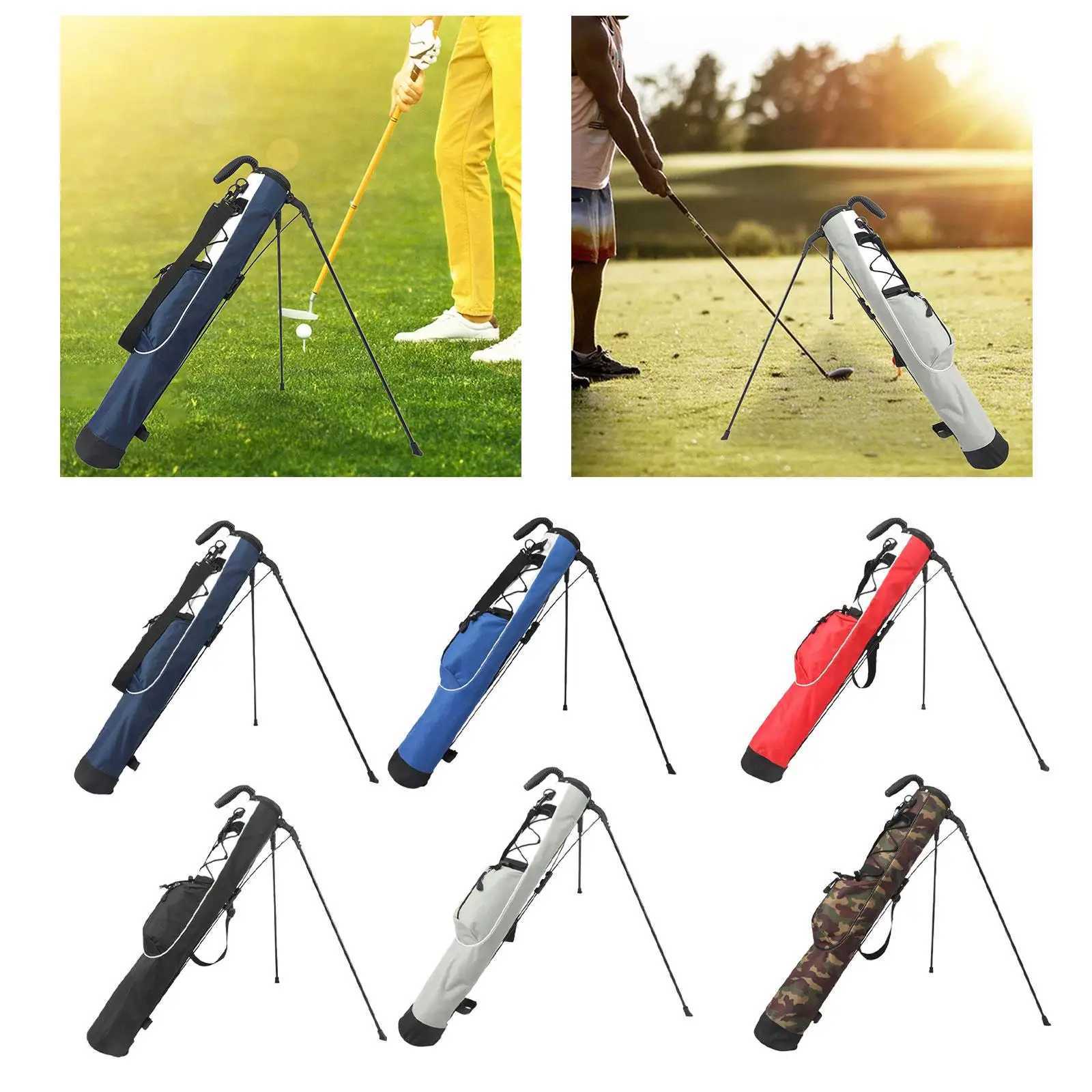 Golf Bag Golf Stand Bag Portable Storage Bag Lightweight Organizer Golf Carry Bag Golf Club Bag for Golf Supplies Golfer Gift D260323