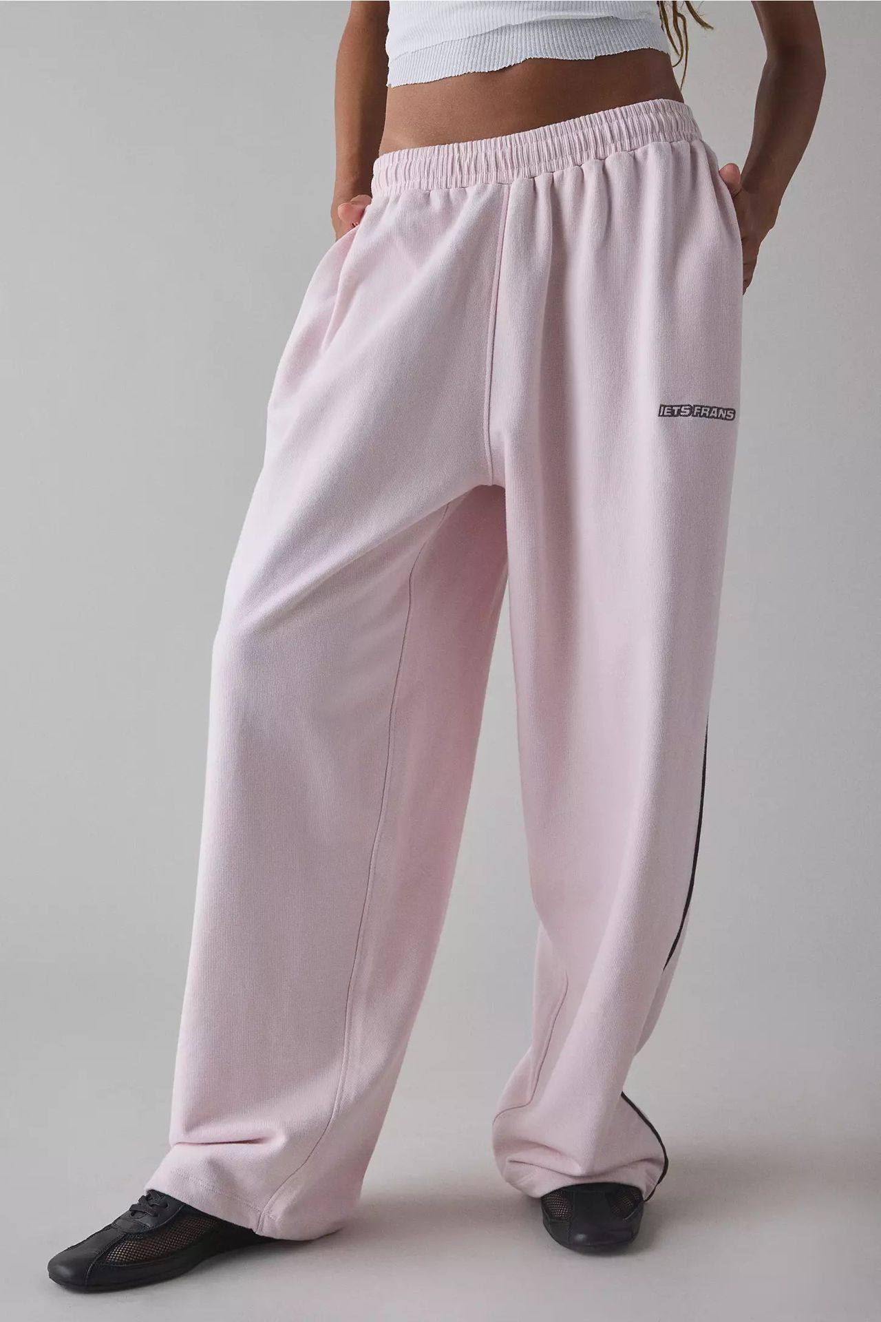 Women's Pants Autumn Street Sweatpants Y2K Aesthetic Slacks Korean K- Fashion Personalized Letters Embroidered Casual Loose Wide Leg