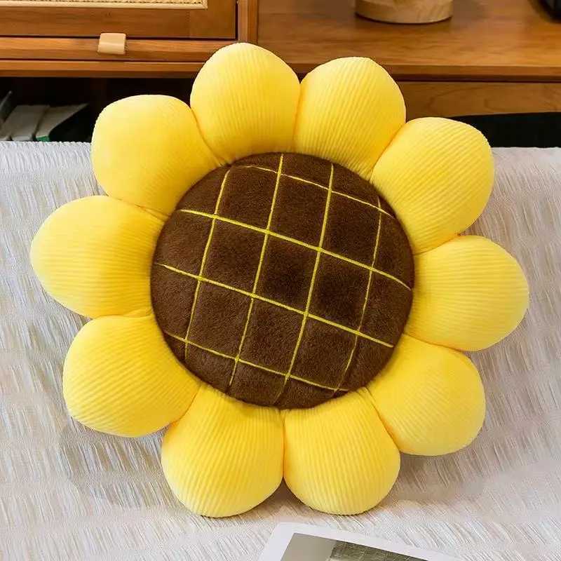 Sunflower Throw PillowFlower Shaped Pillows Floor Pillow Seating CushionSeating CushionCute Room Decor Plush Pillow for Bed H260323