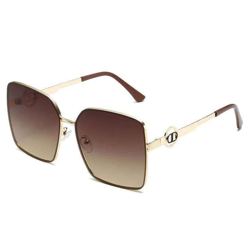 Large Frame Metal Light Luxury Women's Sunglasses New Ds-7981 Fashionable Eyewear For Stylish Protection