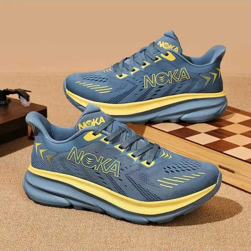 New mens casual sports shoes with shock absorption breathable running shoes anti slip and wear-resistant outdoor hiking shoes K260323