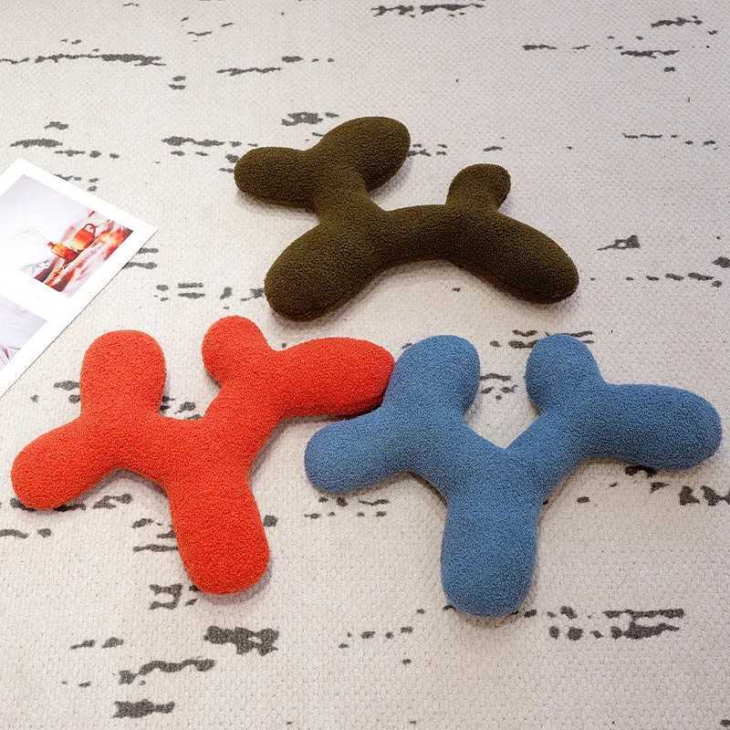 Cute Cartoon Dog Plush Toys Soft Stuffed Sleepping Companion Pillow Room Car Homedecor Dog Plush Pillow Chair Plush Cushion H260323