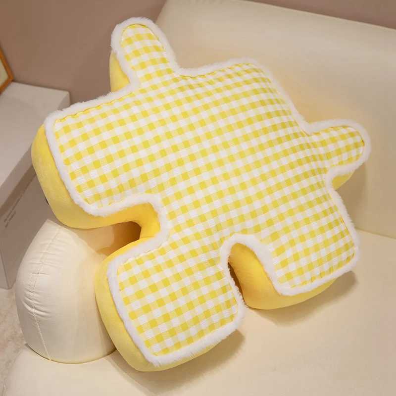 Adult Puzzle Plaid Pillow Creative Cushion For Bedroom Bed Sofa Living Room Bay Window Office H260323