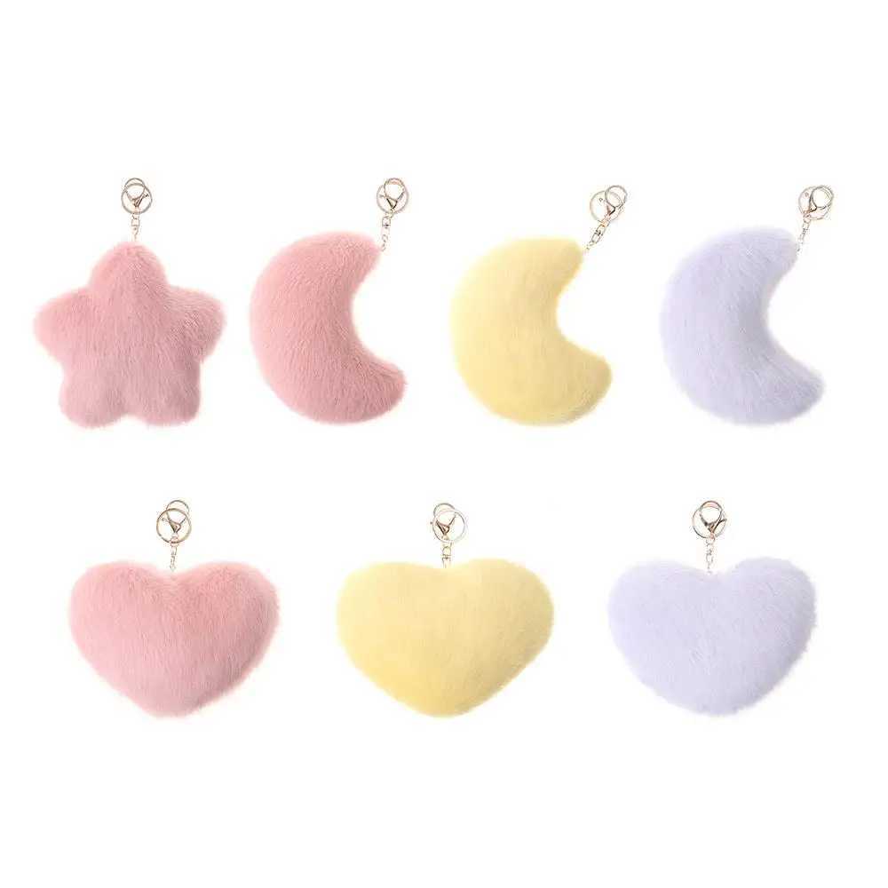 Creative Gift Moon Pattern Heart Plush Pillow Pink Color PP Cotton Soft Pillow Soft Star Shape Stuffed Pillow for Birthday H260323