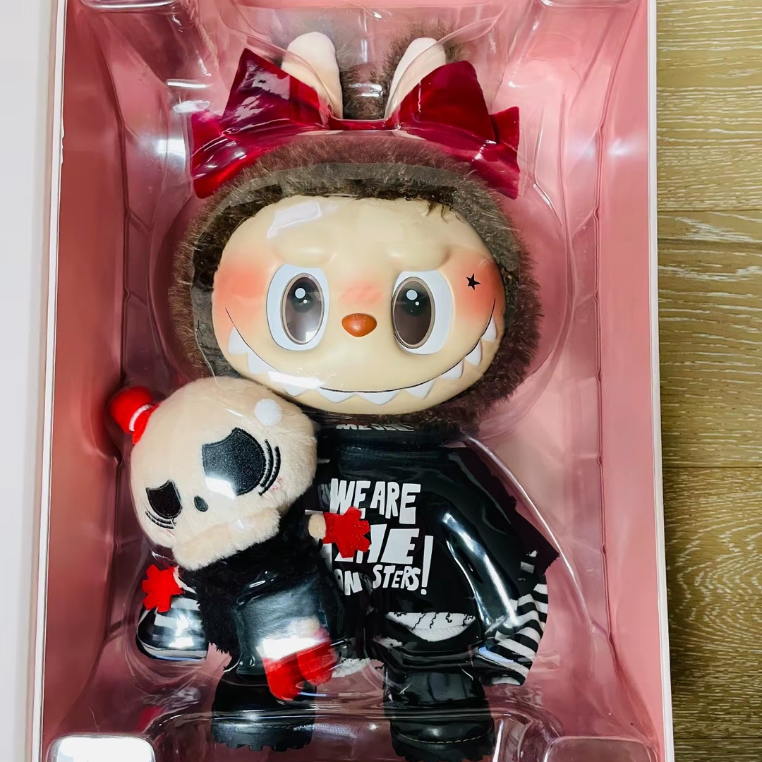 Labubu The Monsters Catch Me If You Like Me Series Black Pink Valentine's Day Figures Cute Vinyl Model Dolls Collectible Action Figurine Birthday