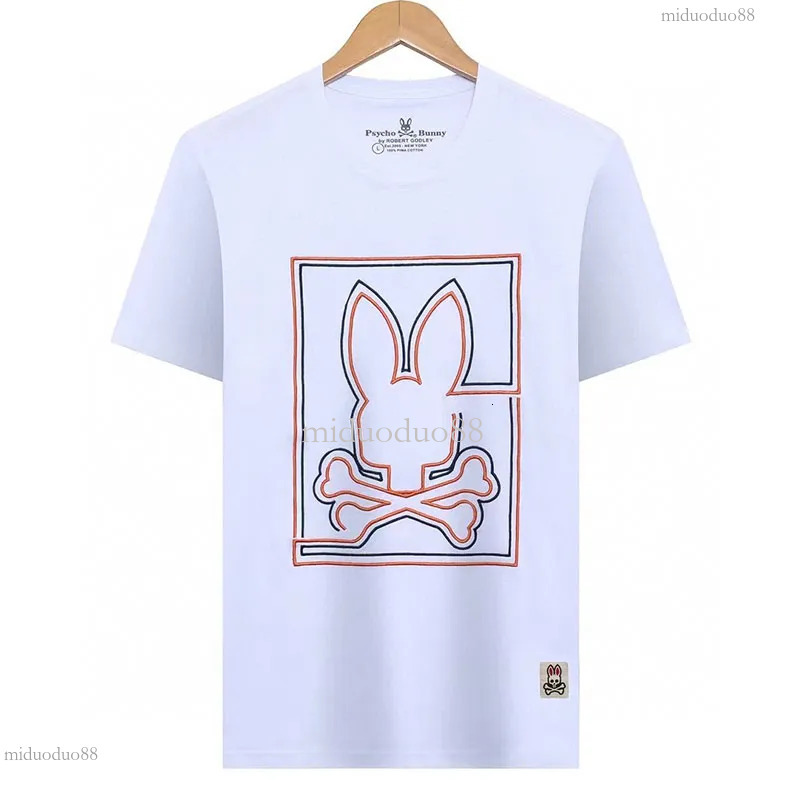 Psychologicals Bunny Shirt Designer Mens Skeletonrabbit Shirt Casual Tops Summer Fashion Casual Psychological Polo Clothing 18e