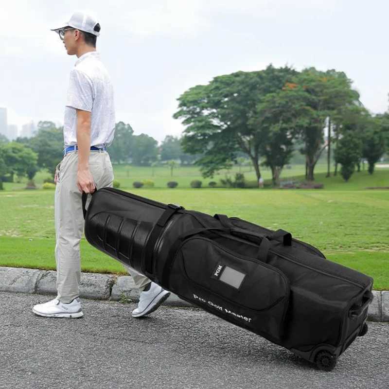 PGM Golf Aviation Bag Men Women Hard Shell Anti Collision Squeeze Aircraft Consignment Belt Roller Skating Travel Bags HKB014 D260323