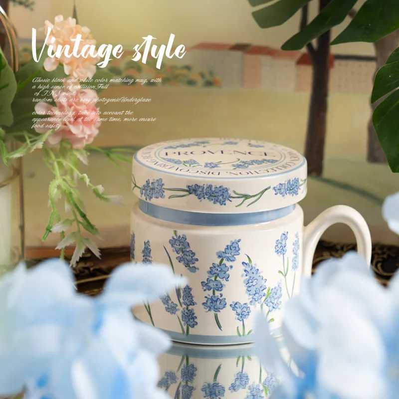 18 Style Options with Lids Coffee Mugs for Couples Ceramic Mugs That Can Fit in the Microwave and Dishwasher D260323