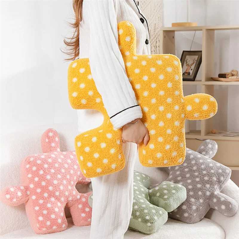 A45Z-Irregular Puzzle Cushions Polka Dot Pillows Plush Pillows That Can Be Used For Games Sofa Bed Decorations H260323