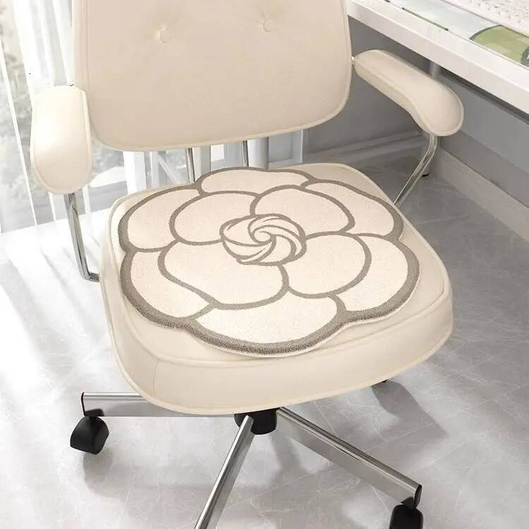 Luxury Affordable High End Seat Cushions Butt Cushions Winter Office Cushions For Swivel Chairs Floral Tatami & Mats