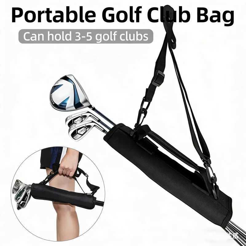 Golf Bag Portable Golf Club Bag Lightweight One Shoulder/Crossbody Club Bag Waterproof Golf Carry Bag Can Hold 3-5 Clubs D260323
