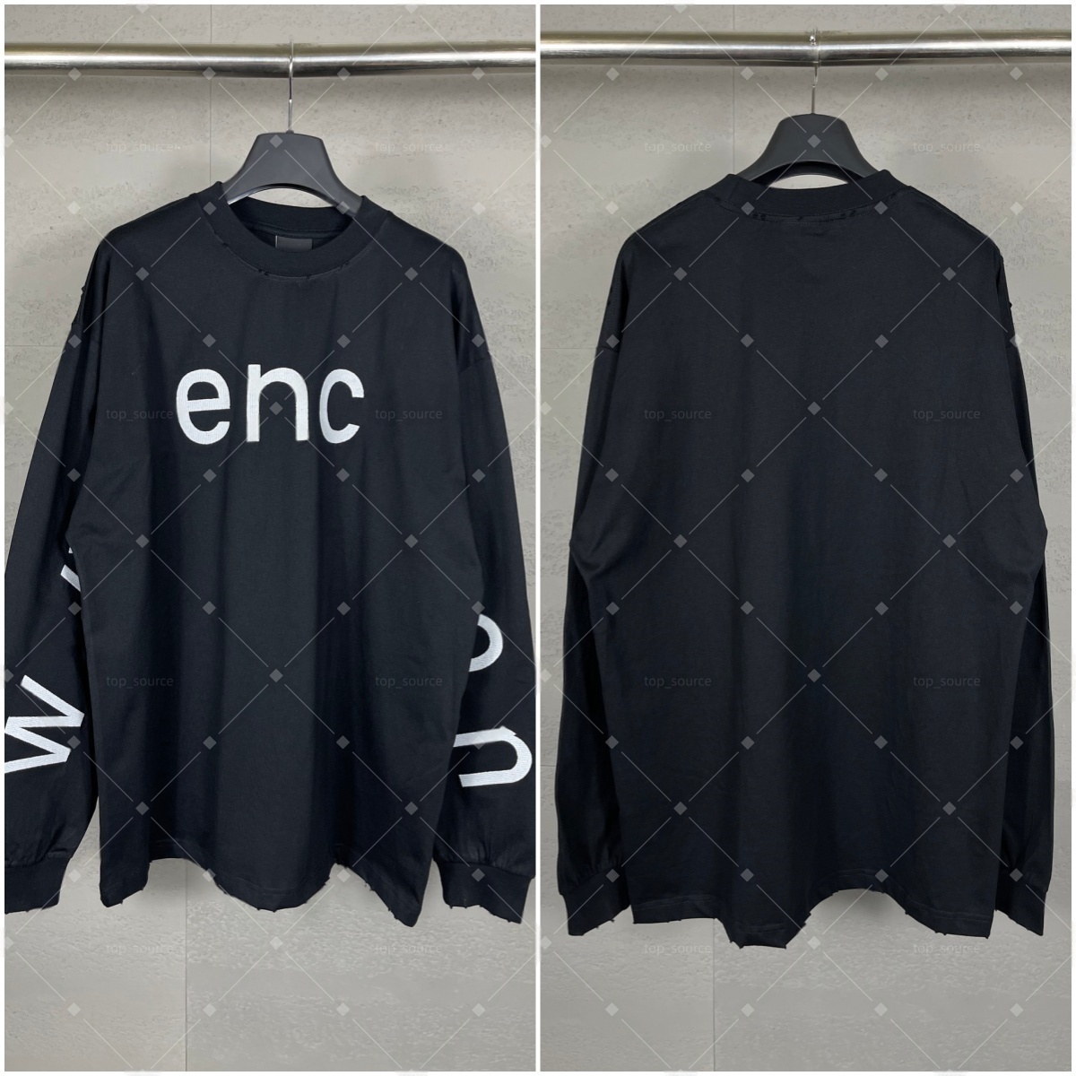 Vintage Washed Oversized Long Sleeve T-Shirt Men Women Soft Breathable Non-Pilling Durable Stitching Hip Hop Streetwear Urban Fashion