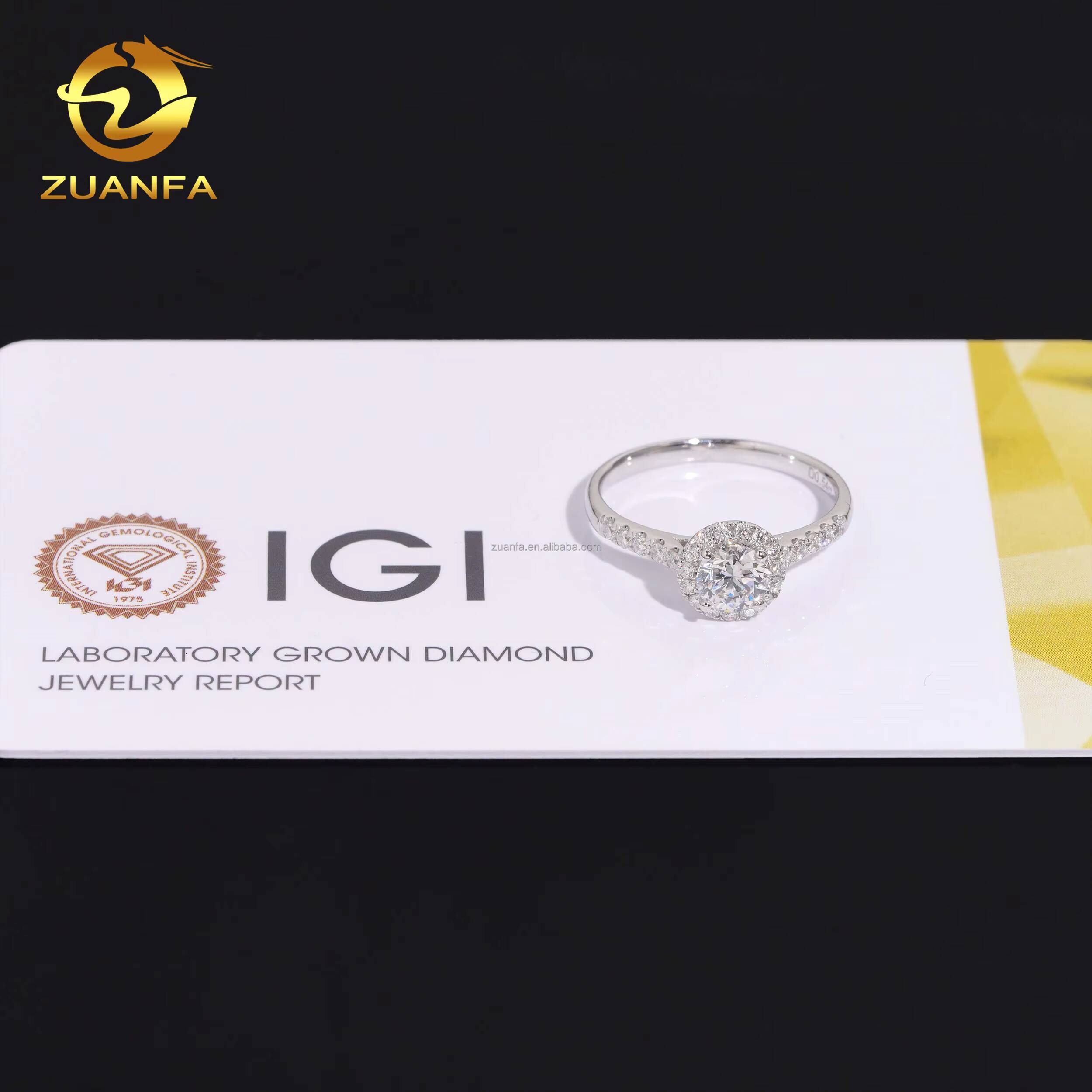 IGI Certificate Female 18k Solid Gold 054ct Wedding Bridal Luxury Jewelry Gorgeous Lab Grown Diamond Engagement Solitaire Ring