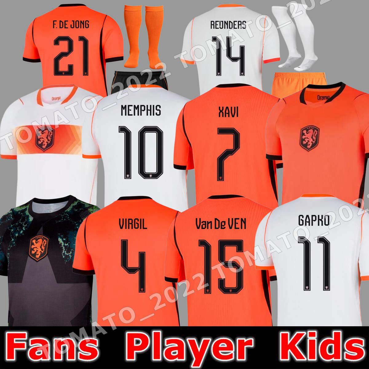 2026 World Cup NetHErlANds MEMPHIS Soccer 25 26 Holland Jerseys DE JONG VIRGIL DUMFRIES Shirt Reijnders DE LIGT Men KIDS GAKPO MALEN Gravenberch van de Ven