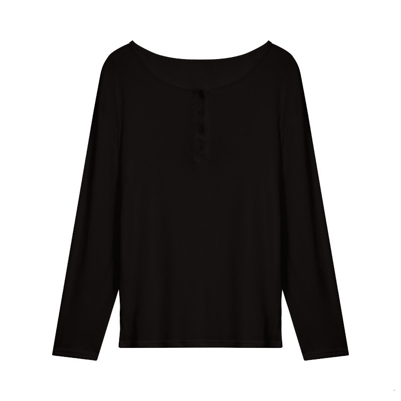 Casual Long-sleeve Button-up T-shirt For Women Slim-fit Lightweight Pullover Polo Style Designer T-shirt With Designer Hoodie A Stylish Design