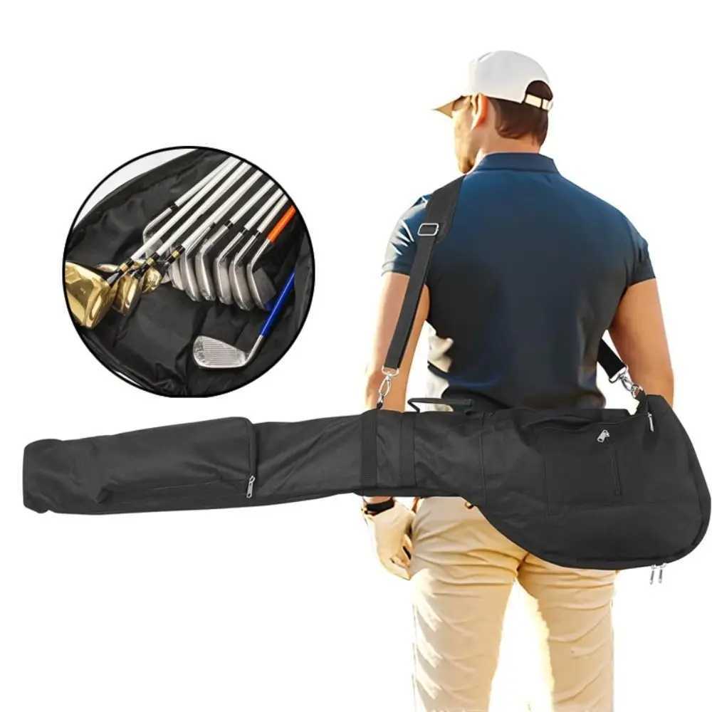 Waterproof Golf Sunday Bag Adjustable Strap Convenient Golf Club Bag High-capacity Foldable Golf Carry Bag Outdoor Sports D260323