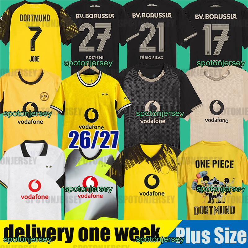 dortmund jersey 26 27 REYNA soccer jerseys Special HALLER SABITZER football shirt ADEYEMI BRANDT All Black MOUKOKO MALEN pre match men kids Kits GROSS yellow