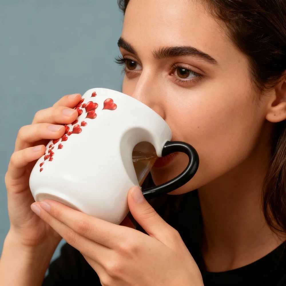 Color Changing Funny Mug Magic Coffee Tea Heat Changing Sensitive Cup Design Drinkware Ceramic Mugs Valentines Love Gift Idea D260323