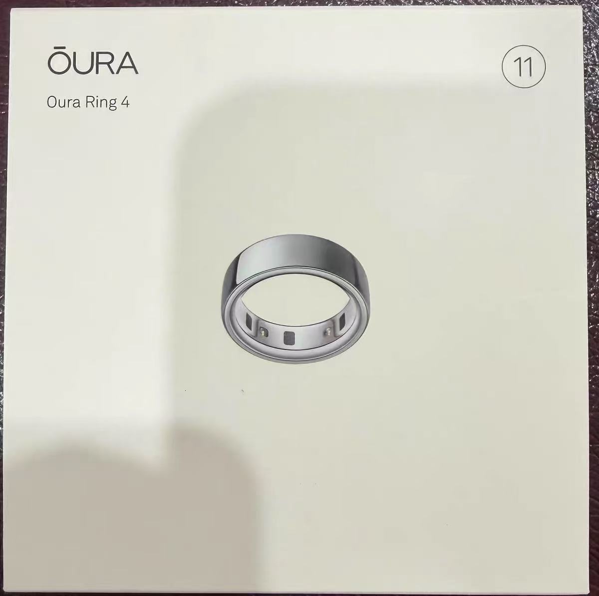 oura Smart Ring - Fourth Gen with Invisible Brushed Finish Available in Black & Metallic Colors Sizes: 4-15