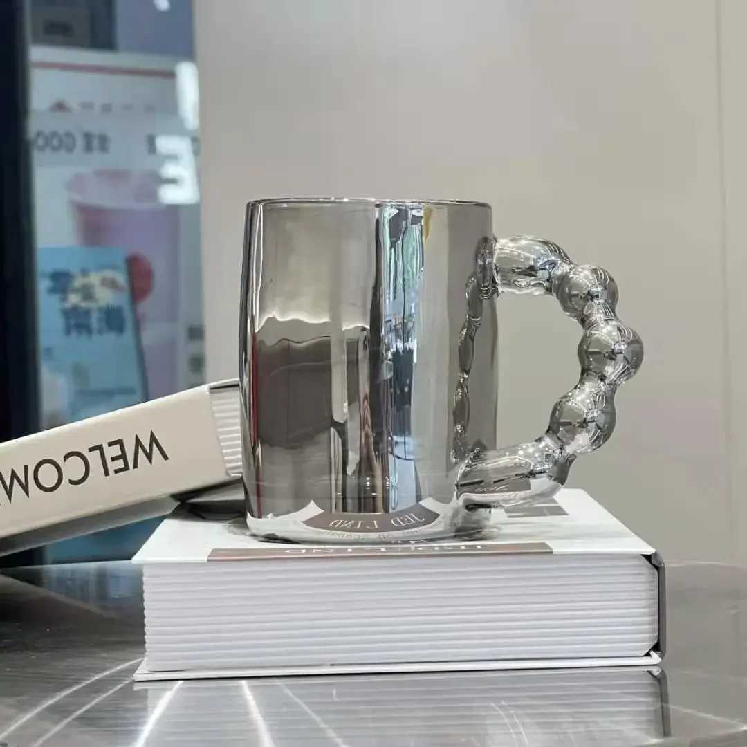 Europe Style Coffee Mugs Luxury handle Coffee Milk Afternoon Tea Cup Creative Bubble Glass Cups For Friend Gift H260323