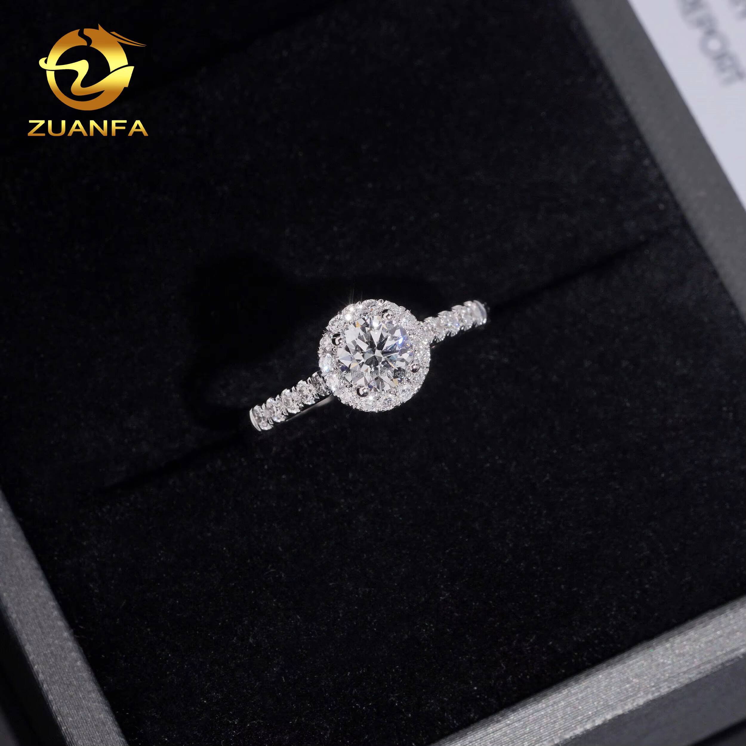 IGI Certificate Female 18k Solid Gold 054ct Wedding Bridal Luxury Jewelry Gorgeous Lab Grown Diamond Engagement Solitaire Ring