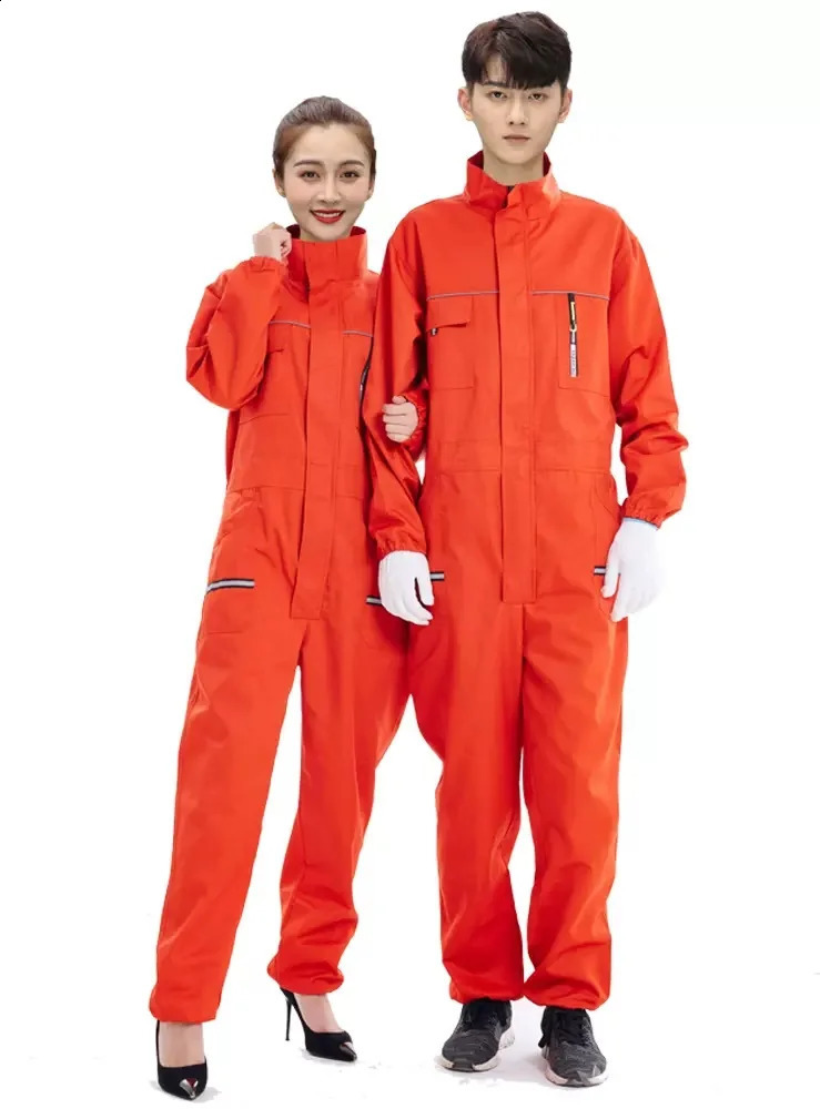 Mens Work Clothes Jumpsuit Hi Vis Labor Protection Clothing Welding Suit Car Repair Shop Technicians Large Size Overall 260323