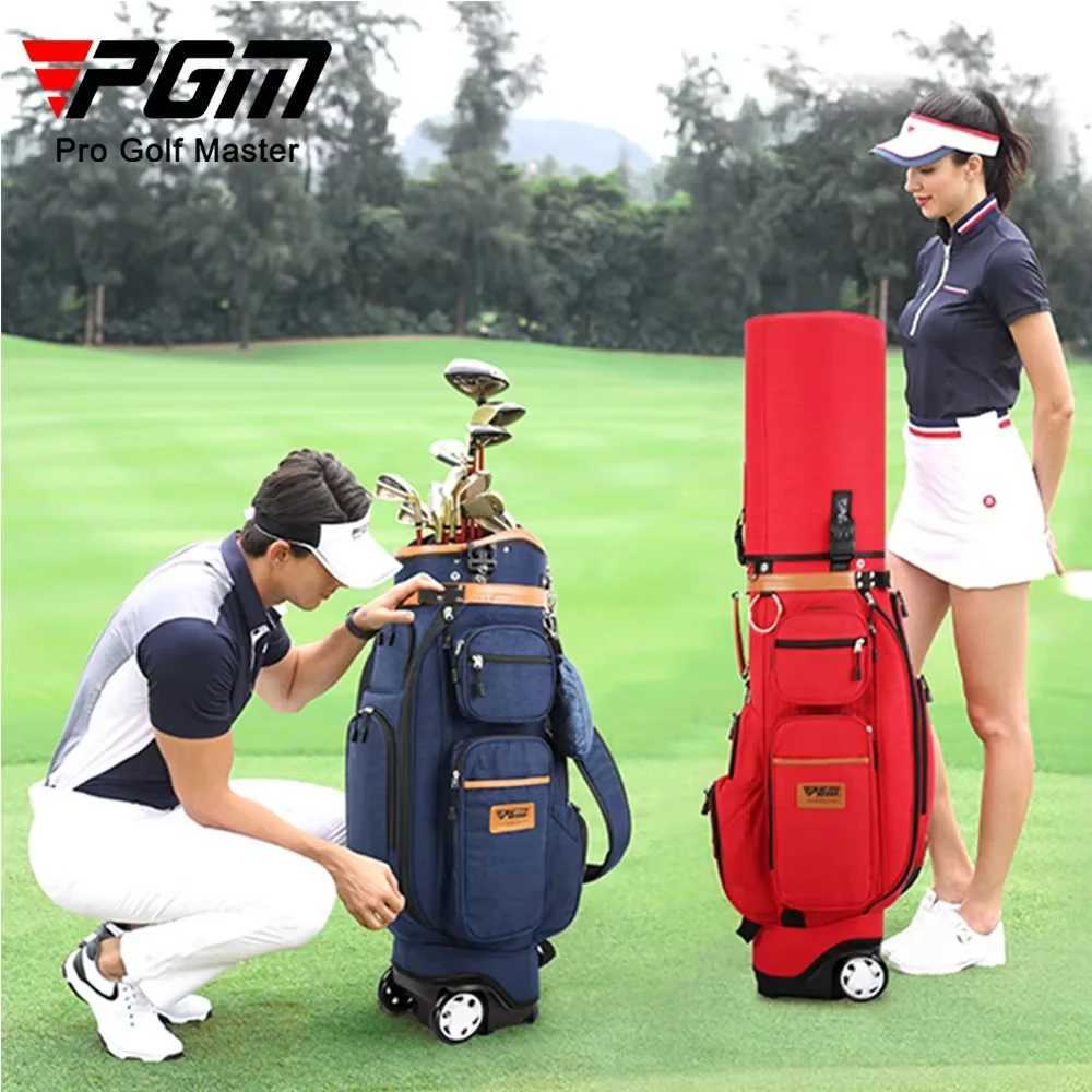 PGM Golf Multi-functional Tug Ball Bags with Password Lock Golf Checked Aviation Bag Thermostatic Bag With rain cover QB038 D260323