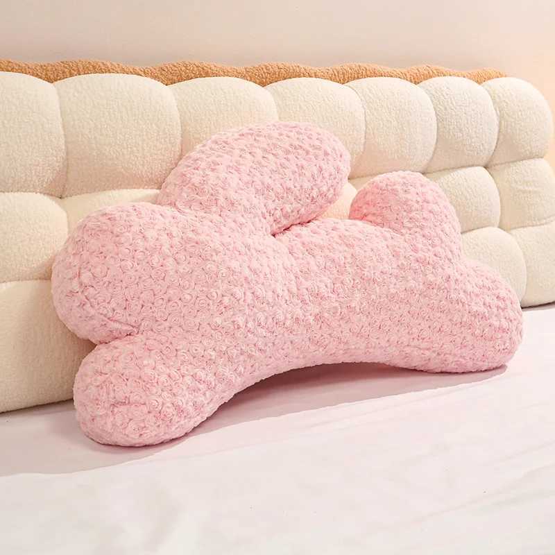 Easter Bunny Shaped Throw Pillow Soft Stuffed Plush Toys Jumping Rabbit Plushies Animal Doll Happy Easter Day Party Decors H260323