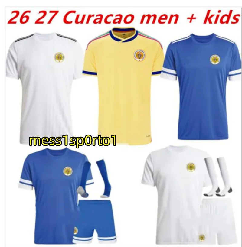 26 27 Curacao Soccer Jerseys 2026 2027 Home Away yellow Fans Men Kids for World Cup Football Jersey Shirt Kit