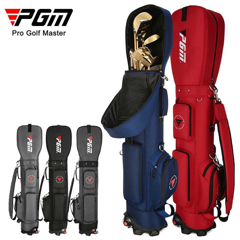 PGM Golf Bag with Wheels Ultra-light Sport Standard Golf Bags Large Capacity Golf Aviation Ball Storage Multifunctional QB069 D260323