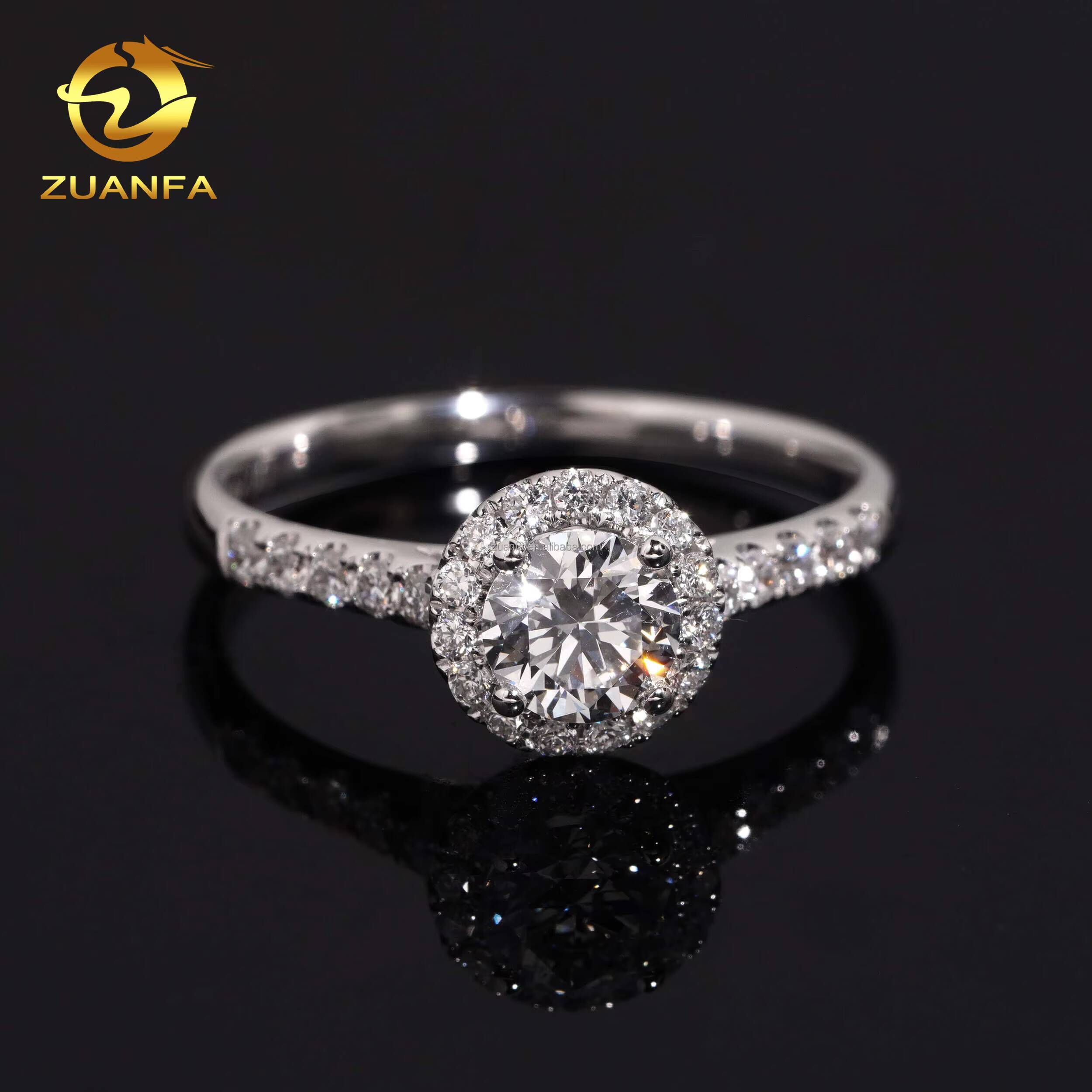 IGI Certificate Female 18k Solid Gold 054ct Wedding Bridal Luxury Jewelry Gorgeous Lab Grown Diamond Engagement Solitaire Ring