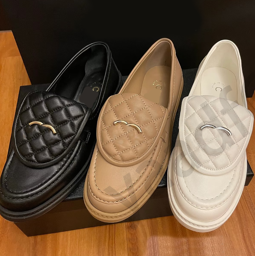 2026 Luxury designer Shoes Women Mules Round Toe Flats Loafers Oxfords Platform Leather Shoes Casual Backpack buckle Slide Ladies Heels Female Shoe cha slipper 35-40