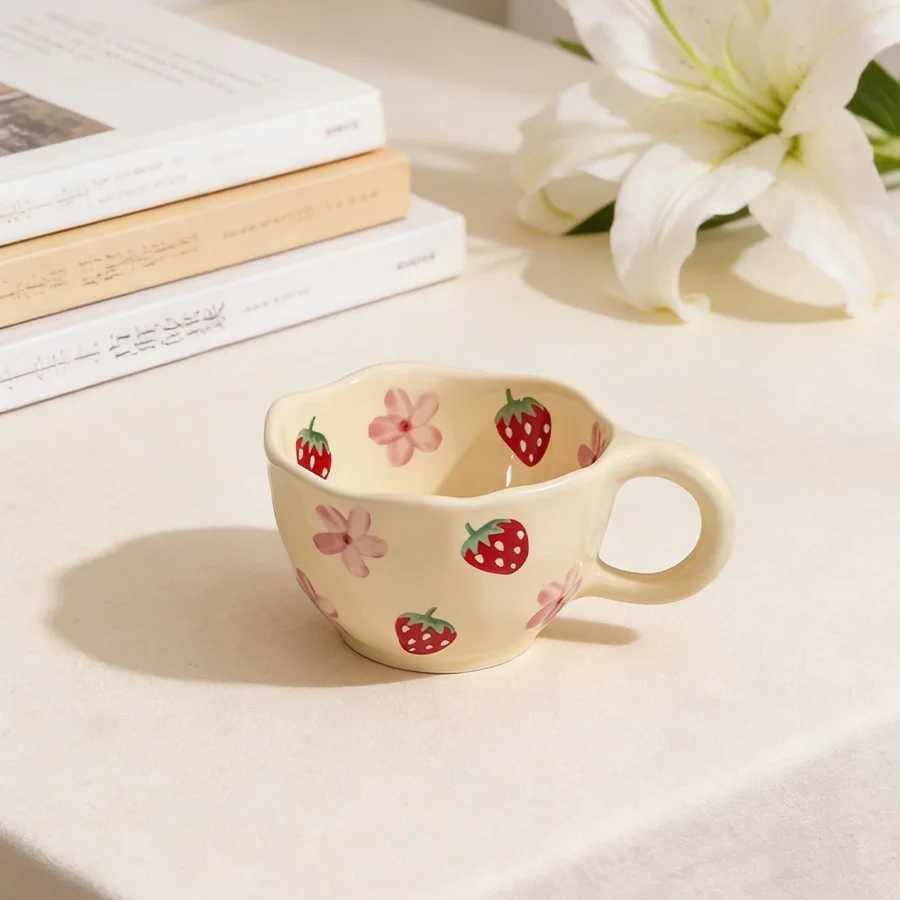 Ceramic cup Coffee cup Water cup Mug Tea cup Cup Couple For home Milk Pure white Bone china Jingdezhen ware Large capacity High- H260323